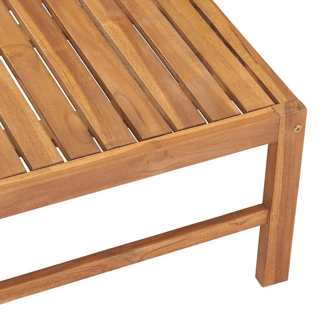 Garden Table 63x63x30 cm Outdoor Furniture Teak Wood Brown Patio Dining