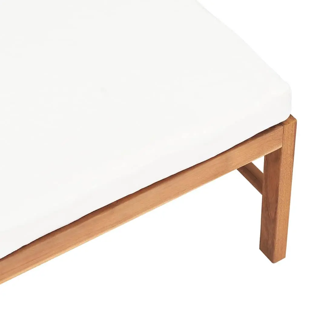 Teak Wood Footrest for Outdoor Settings