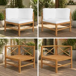Versatile Corner Sofa Set for Patios and Gardens