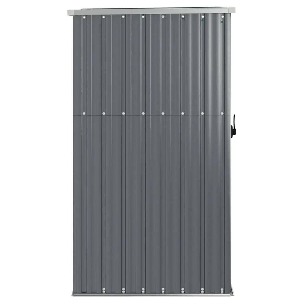 Garden Tool Shed Galvanised Steel Frame 88x89x161cm Grey