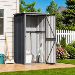 Practical Metal Storage Shed for Garden Essentials