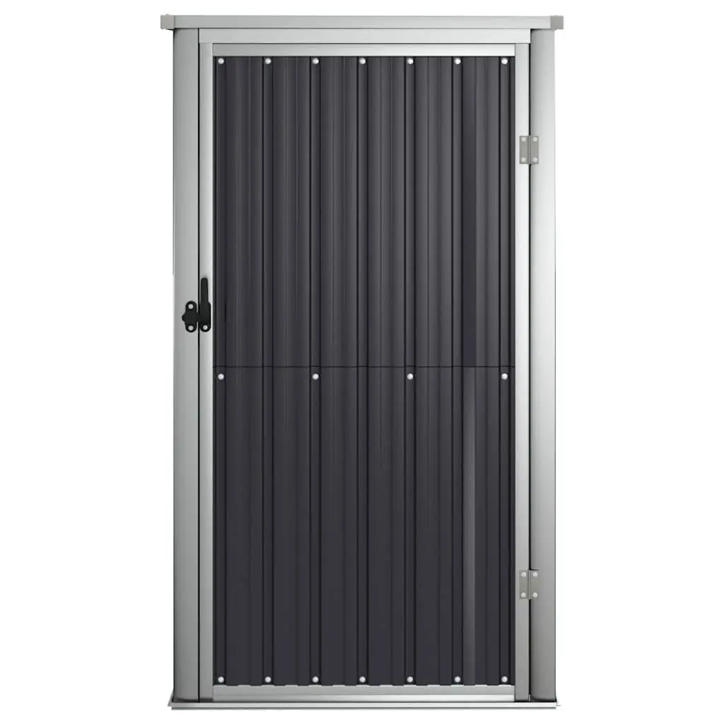 Metal Storage Shed Galvanised Steel 88x89x161cm Anthracite Outdoor Tool Storage