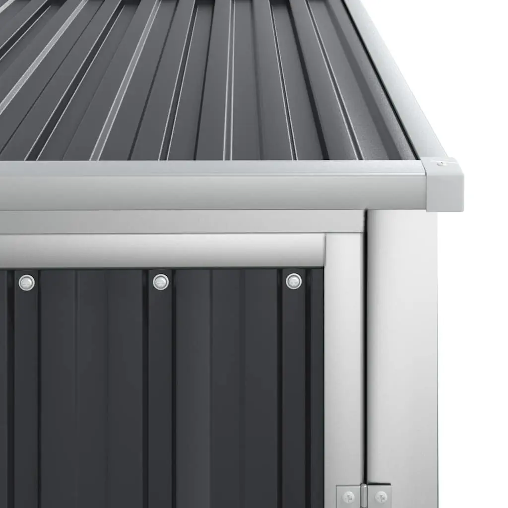 Metal Storage Shed Galvanised Steel 88x89x161cm Anthracite Outdoor Tool Storage