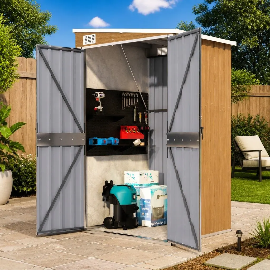 Wall-mounted Shed for Outdoor Storage Needs