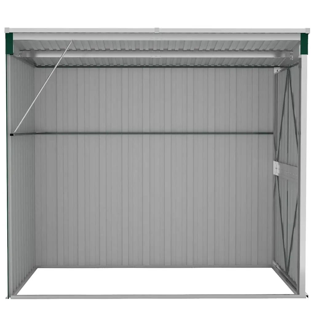 Garden Shed Steel Wall-mounted Green Double Door 118 x 194 x 178 cm