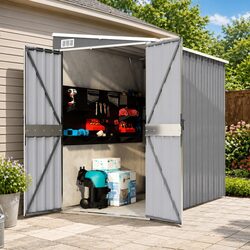 Practical Wall-Mounted Garden Shed for Your Storage Needs