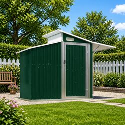 Practical Green Garden Shed for Everyday Use 270x130x208.5cm