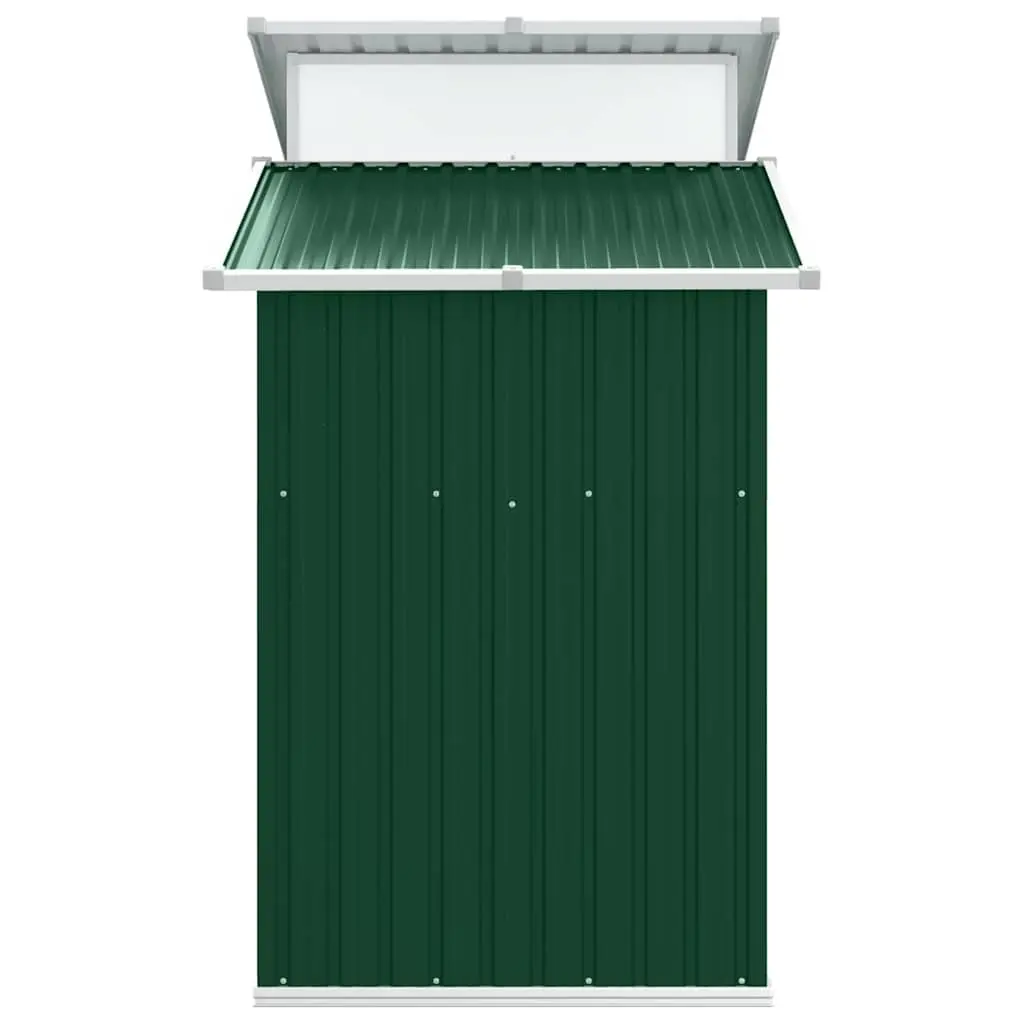 Outdoor Storage Shed Galvanised Steel Green 270x130x208.5cm Durable Garden Tool Equipment