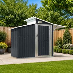 Anthracite Garden Shed for Home Use