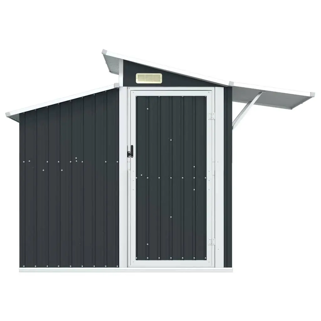 Garden Shed Galvanised Steel 270 x 130 x 208.5 cm Anthracite