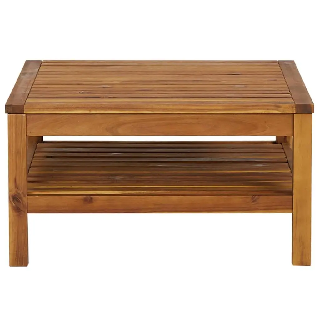 Outdoor Coffee Table 65x65x35cm Solid Wood Patio Garden Furniture Brown