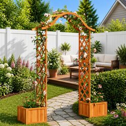 Wooden Pergola: Ideal for Pathways and Entrances