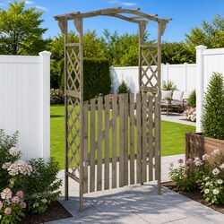 Versatile Pergola with Gate for Your Outdoor Spaces