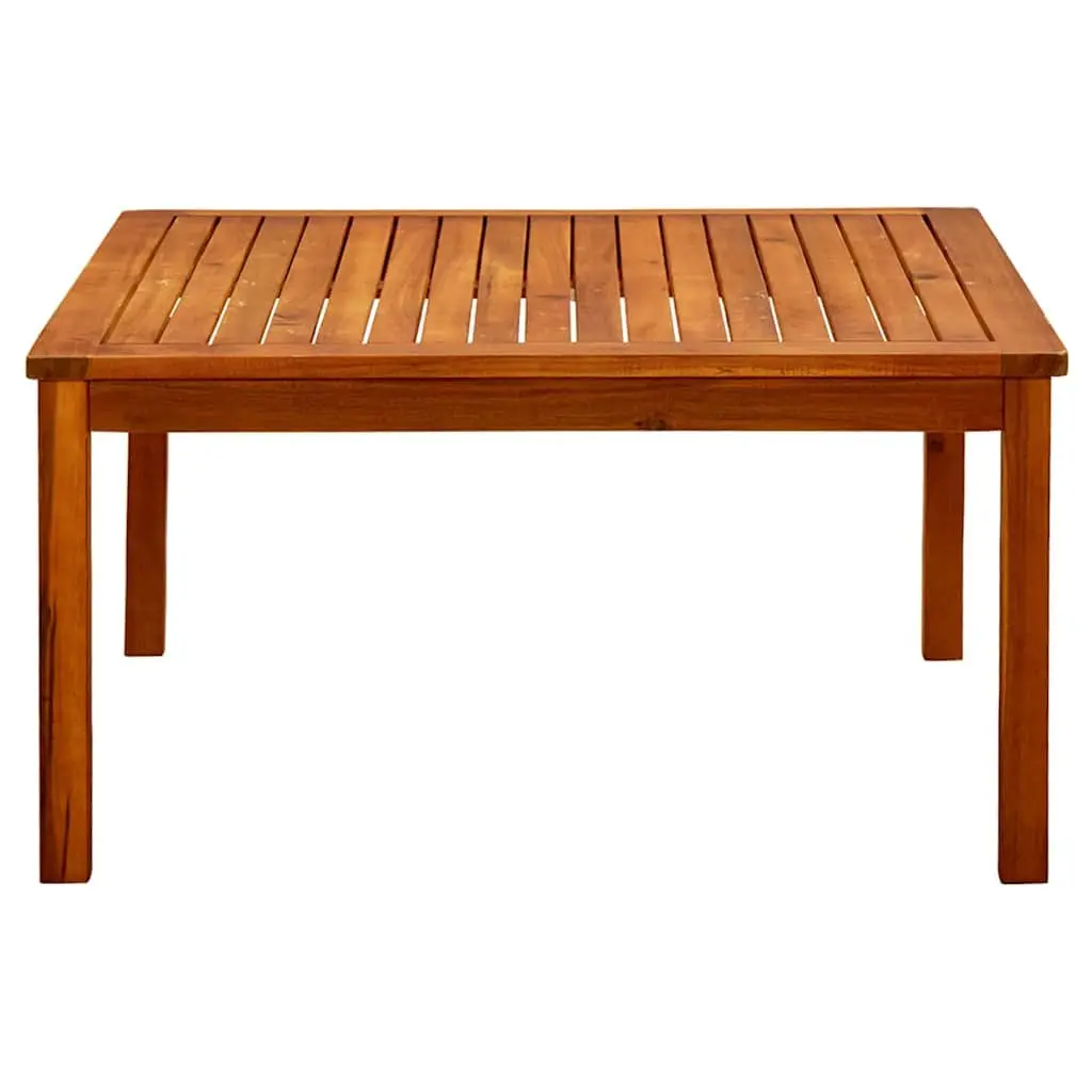 Solid Acacia Wood Garden Coffee Table 85x85x45 cm Outdoor Furniture Brown