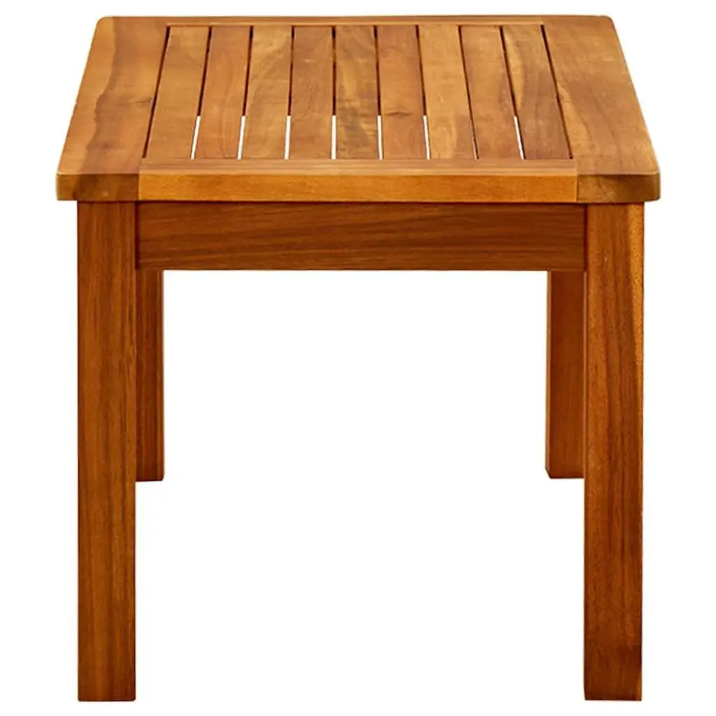 Outdoor Coffee Table 70x40x36 cm Solid Acacia Wood Slatted Brown Garden