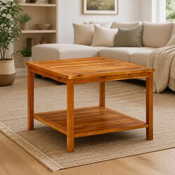 Versatile Coffee Table with Storage Shelf for Home Use