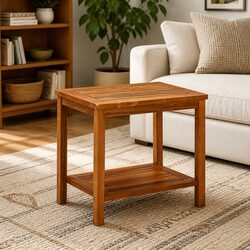 Practical Solid Acacia Coffee Table for Everyday Use