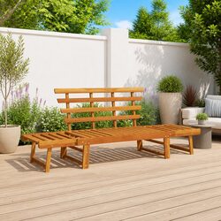 Practical 2-in-1 Garden Bench for Versatile Use
