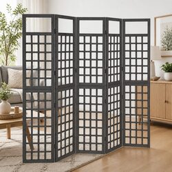 5-Panel Room Divider for Home Use