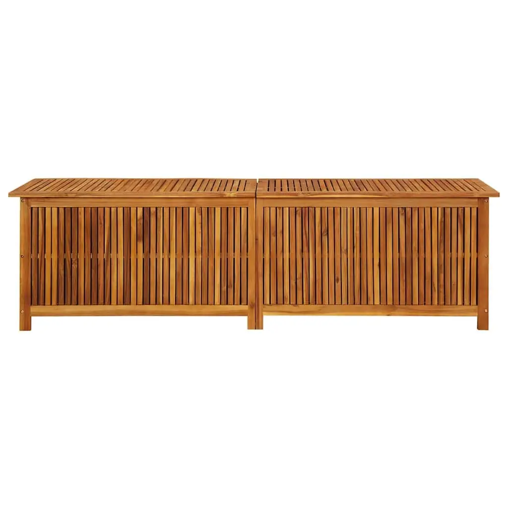 Garden Storage Box 200x50x58 cm Solid Wood Outdoor Cushion Pillow Deck Box