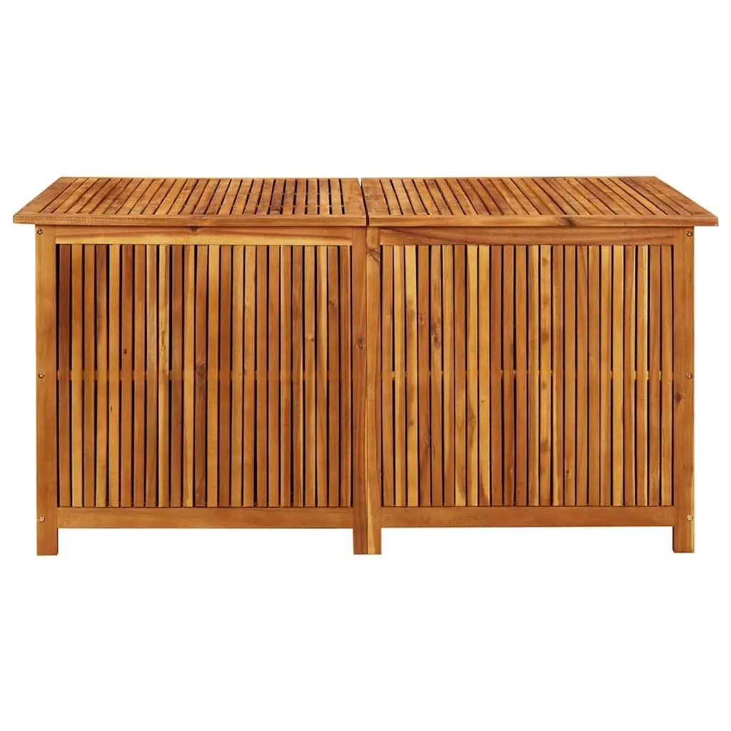 Garden Storage Box Solid Acacia Wood 150x80x75 cm Brown Outdoor Furniture Chest