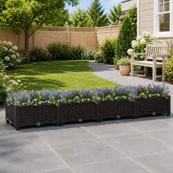 Raised Garden Bed Ideal for Home Vegetable and Flower Gardening