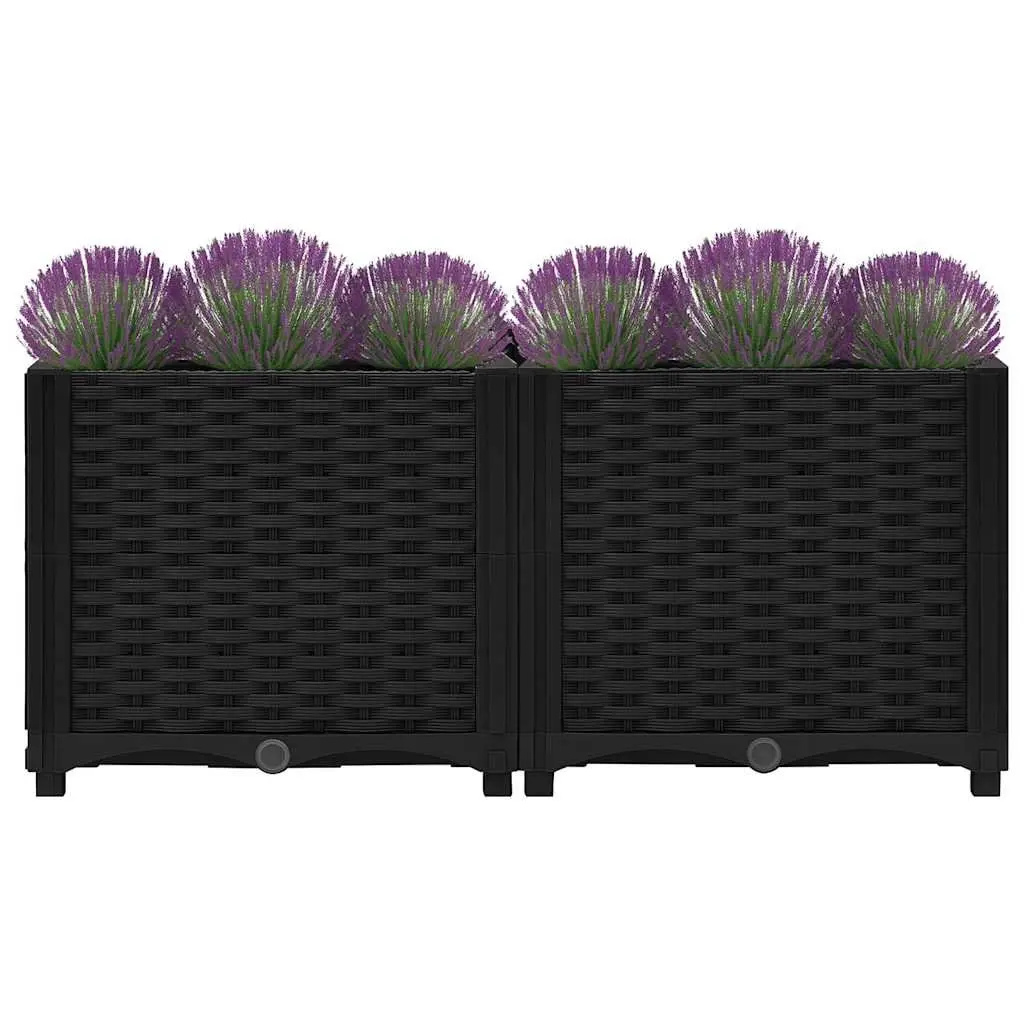 Raised Garden Bed Planter Polypropylene Outdoor Flowers Vegetables Herbs Pots