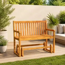 Practical 110cm Rocking Bench for Outdoor Spaces