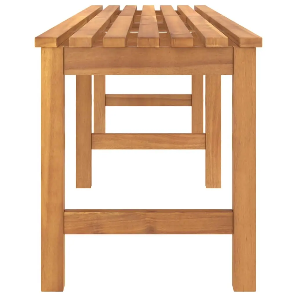 Teak Wood Outdoor Bench Brown 180cm Garden Patio Seating Furniture