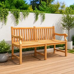 Ideal Outdoor Bench for Gardens and Patios - 150cm Teak