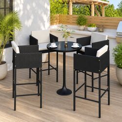 Practical Outdoor Bar Stool Set for Home Use