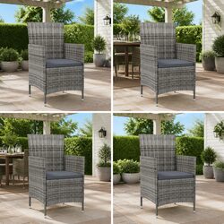 4 Comfortable Grey Armchairs for Outdoor Use