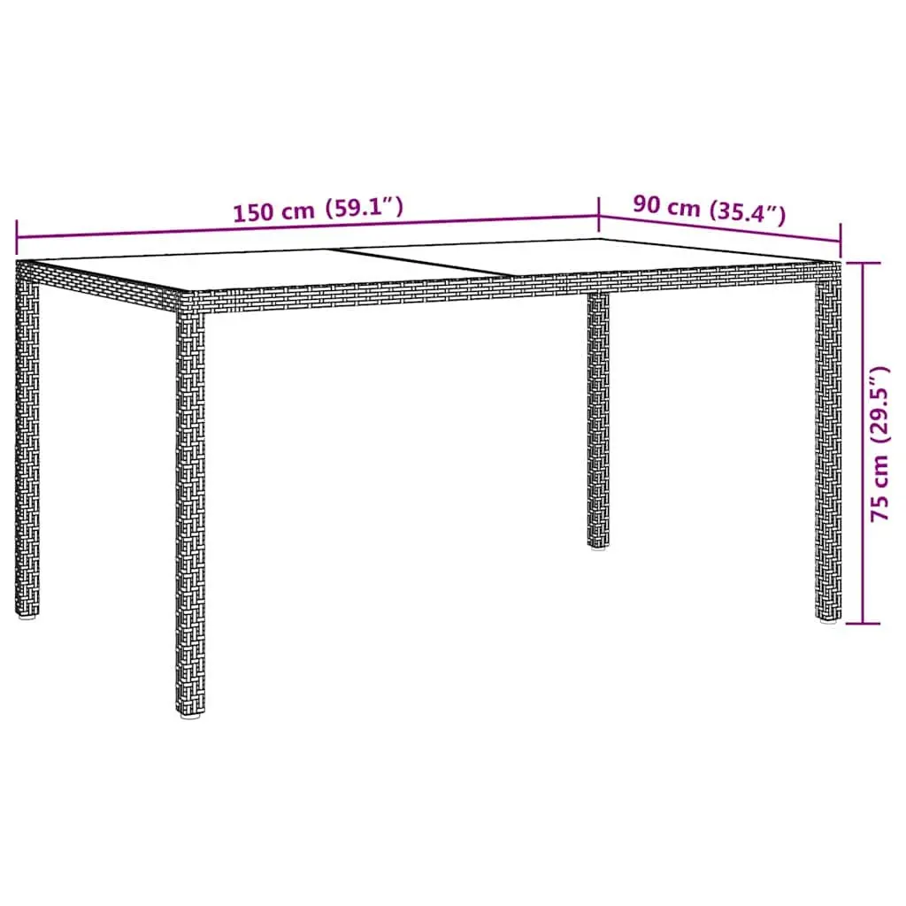 Garden Table for Patio and Garden Spaces