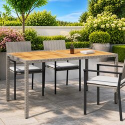 Versatile Outdoor Grey Garden Table for Any Setting