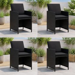 Practical 4-Piece Outdoor Chair Set for Your Garden or Patio