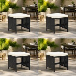 Versatile 4-Piece Garden Stools for Patio and Garden Use