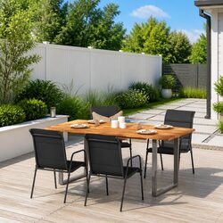 4-Piece Garden Chairs for Relaxation and Dining