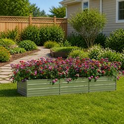 Practical Raised Garden Bed 240x80x45 cm for Your Home