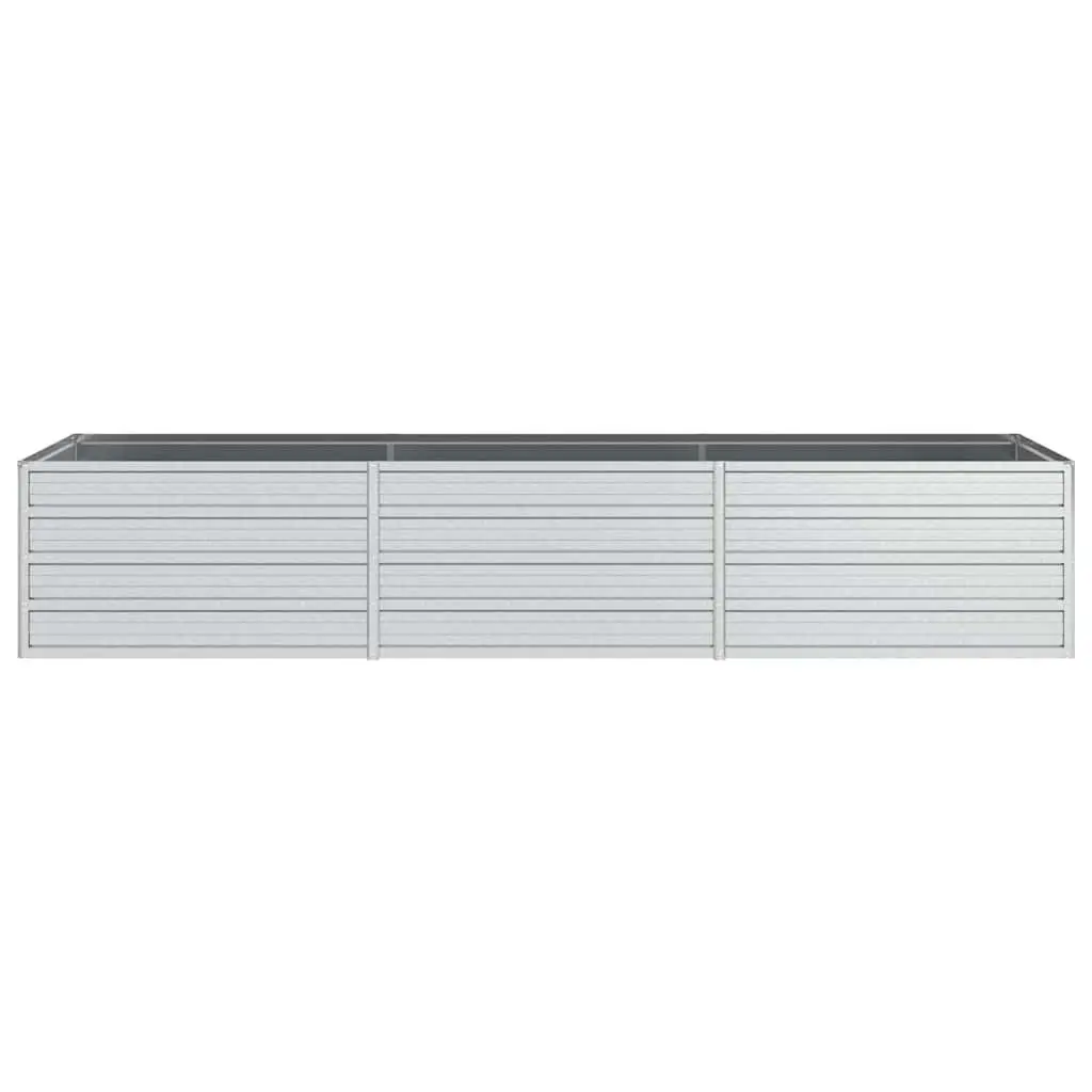 Galvanized Steel Raised Garden Bed Planter Box 240x80x45 cm Outdoor Vegetables