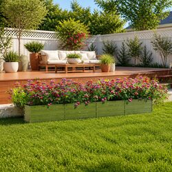 Practical Galvanized Steel Raised Bed for Every Home 320x40x45 cm