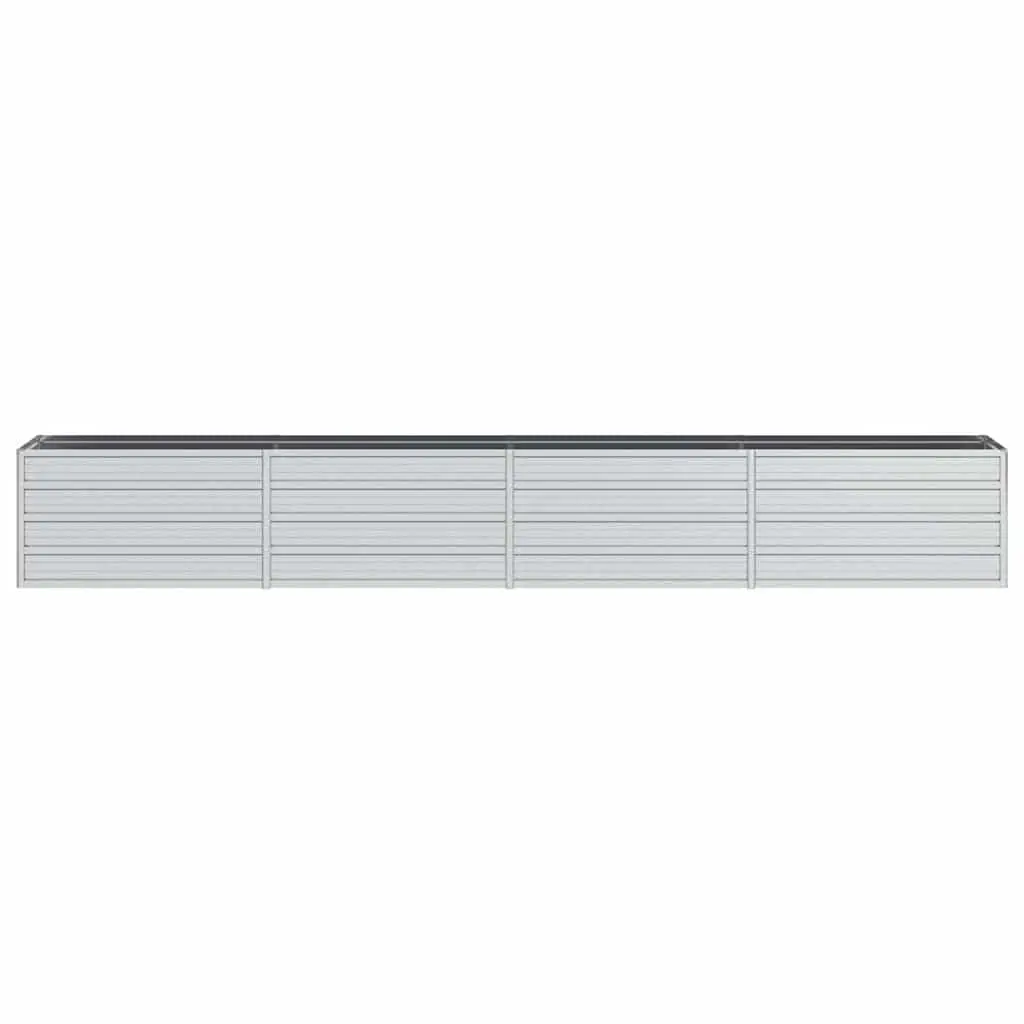 Galvanized Steel Garden Raised Bed 320x40x45 cm Silver