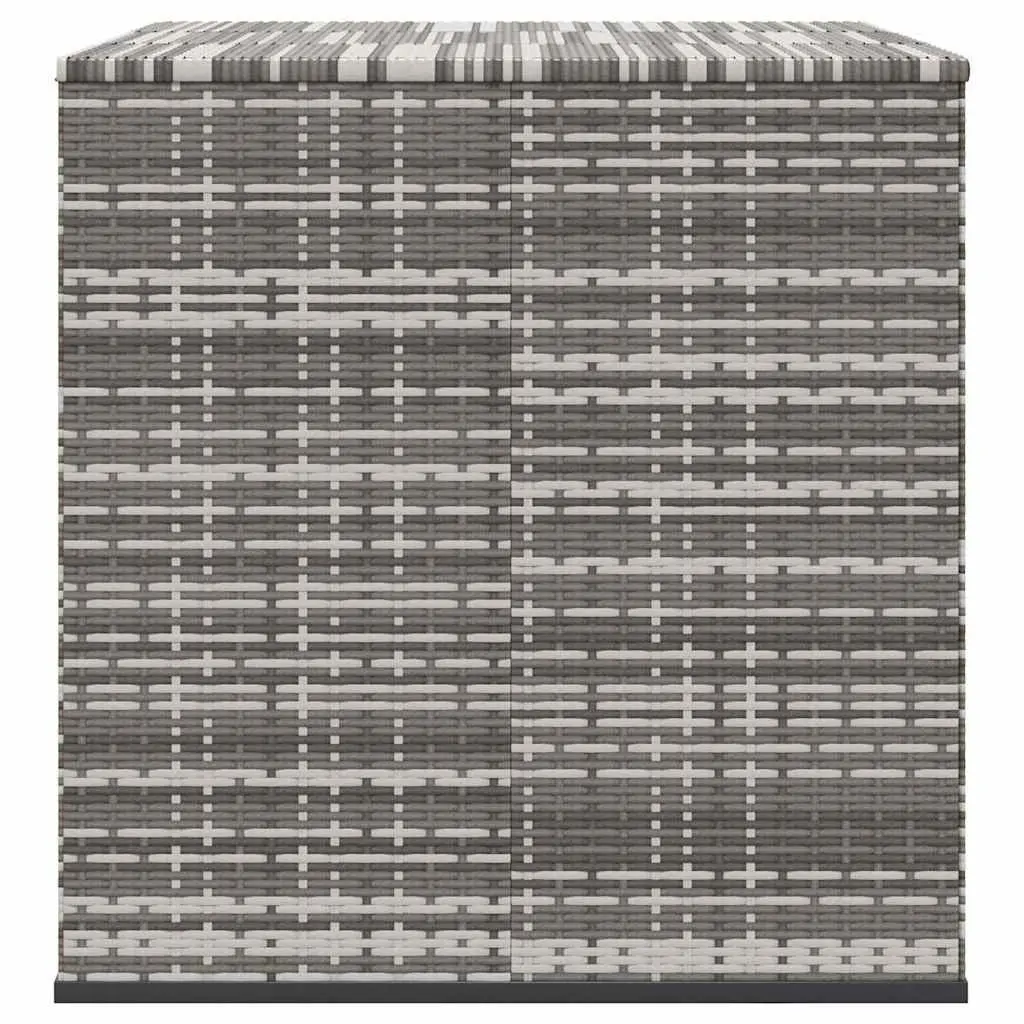 Garden Storage Box PE Rattan 145x100x103cm Outdoor Cushion Chest Grey
