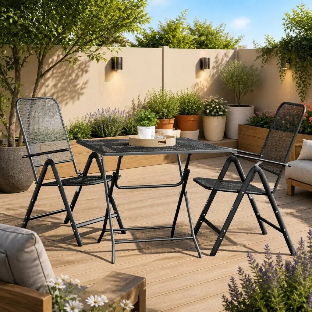 80x80x72cm Garden Dining Table for Entertaining
