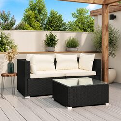 Practical 3 Piece Lounge Set for Indoor and Outdoor Relaxation