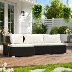 Practical Outdoor Lounge Set: 4 Pieces for Your Garden