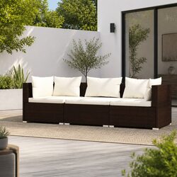 Practical 3-Seater Outdoor Sofa for Versatile Spaces