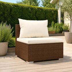 Versatile Brown Modular Sofa for Various Outdoor Spaces