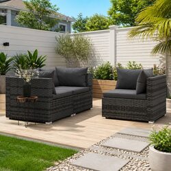 Functional 3 Piece Outdoor Garden Lounge Set for Any Space