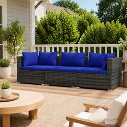 Modular 3-Seater Outdoor Sofa for Flexible Arrangements