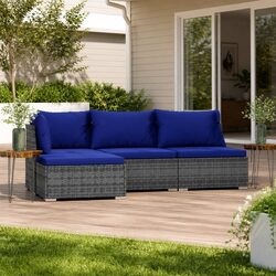 Perfect Addition to Any Patio: 4 Piece Lounge Set